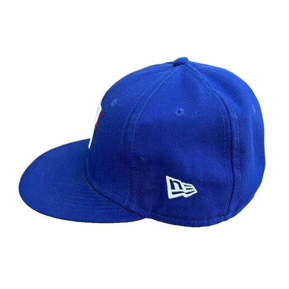 Texas Rangers New Era Hat 2017 Pudge‎ Rodriguez HOF Induction Patch 7 1/8 Rare - Picture 6 of 7